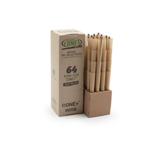 Natural Pre Rolled Cones - 64 pcs